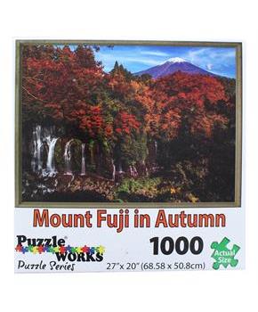 PuzzleWorks 1000 Piece Jigsaw Puzzle | Mount Fuji In Autumn