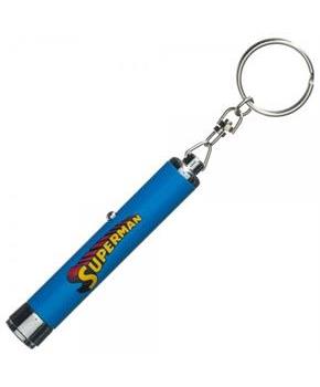Superman Logo Flashlight Keychain
