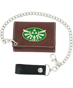 Nintendo Legend of Zelda Triforce Metal Badge Chain Wallet