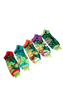 Teenage Mutant Ninja Turtles Character Ankle Socks 5 Pair