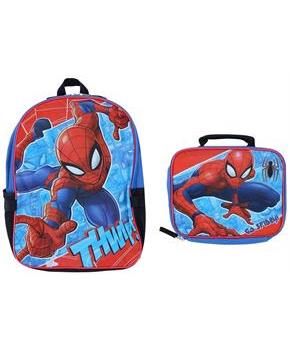 Marvel Spider-Man 16 Inch Backpack with Lunch Bag
