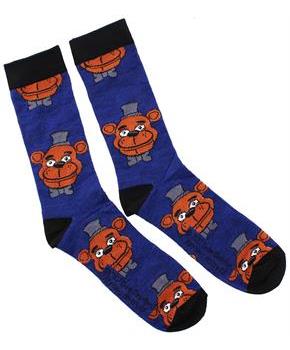 Five Nights At Freddy&#39;s Freddy Fazbear Men&#39;s Crew Socks, One Pair