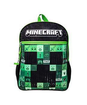 Minecraft TNT Creeper 16 Inch Kids Backpack