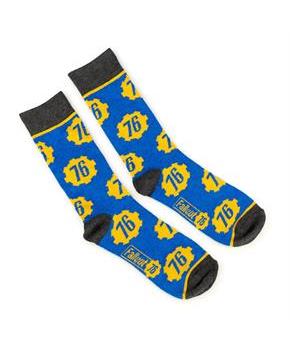 Fallout Collectibles | Blue & Yellow Crew Socks | BIOWORLD Fallout collection