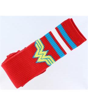 Wonder Woman Red Striped Knee High Socks
