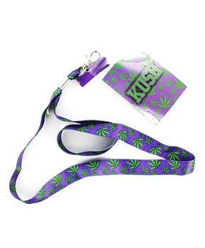 "Kush" Pot Leaf Lanyard with Charm