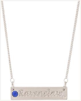 Harry Potter Ravenclaw Script Bar Necklace with Stone
