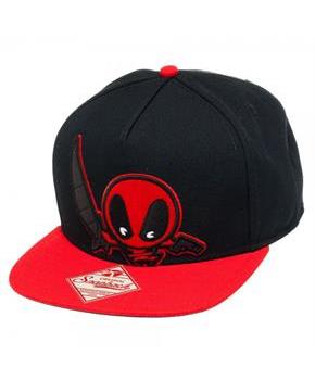 Marvel Kawaii Deadpool Black Snapback Hat