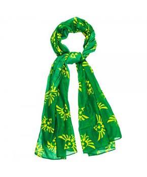 Legend of Zelda Triforce Logo Yellow/ Green Viscose Scarf