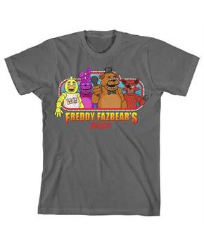 Five Nights at Freddy's "Fazbear's Pizza" Boy's Gray T-Shirt