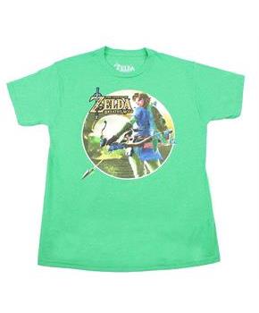 Legend of Zelda: Breath of the Wild Link with Bow Green Youth T-Shirt