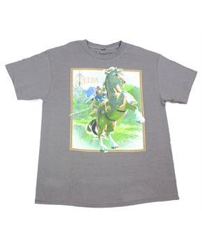 Legend of Zelda: Breath of the Wild Link on Horse Grey Youth T-Shirt