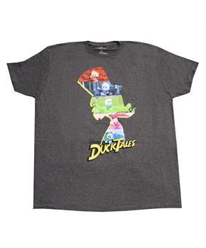 Disney Duck Tales Characters Charcoal T-Shirt