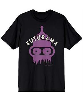 Futurama Bender Cityscape T-Shirt