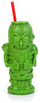 Rick and Morty Pickle Rick 22oz Geeki Tiki Plastic Tumbler