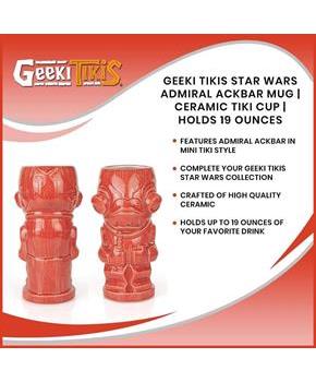 Geeki Tikis Star Wars Admiral Ackbar Mug | Ceramic Tiki Cup | Holds 19 Ounces