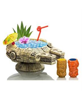 Geeki Tikis Star Wars Millennium Falcon Punch Bowl Set With Mini Muglets