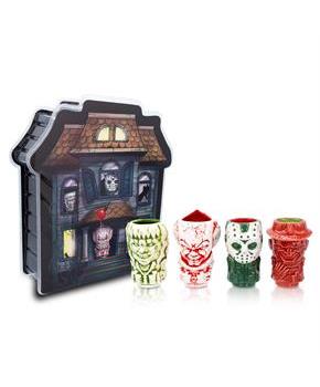 Geeki Tikis Horror Mini Muglets 4-Pack | Regan, Jason, Pennywise, Freddy