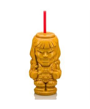 Geeki Tikis Masters of the Universe He-Man Tumbler with Straw | Holds 25 Ounces