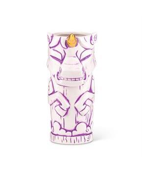 Geeki Tikis White Unicorn Fantasy Mug | Ceramic Tiki Style Cup | Holds 19 Ounces