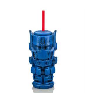 Geeki Tikis Transformers Optimus Prime Plastic Tumbler with Straw | 26 Ounces