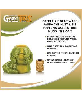 Geeki Tikis Star Wars Jabba The Hutt & Bib Fortuna Collectible Mugs | Set Of 2