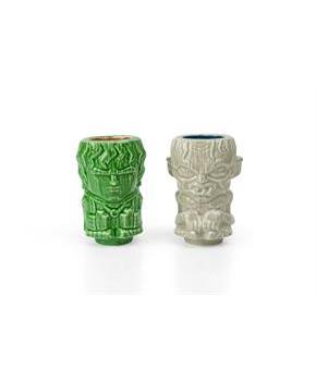 Geeki Tikis Lord Of The Rings Frodo & Gollum Mini Muglets | 2-Ounce Ceramic Mugs