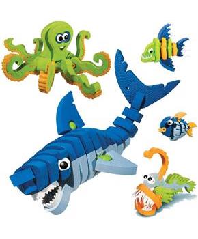 Bloco 235 Piece Construction Set | Marine Creatures