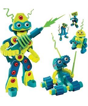 Bloco 225 Piece Construction Set | Robot Invasion