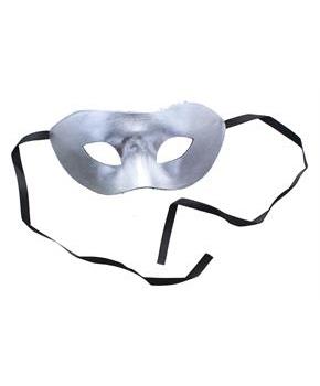 Eye Costume Mask Silver W/Felt Backing