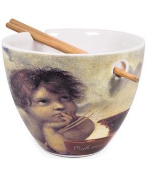 Bowl Bop Cherub Fine Art Japanese Dinner Set | 16-Ounce Ramen Bowl, Chopsticks