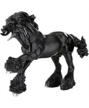 Breyer Traditional 1:9 Scale Model Horse | Obsidian Unicorn Stallion