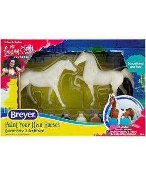 Breyer Paint Your Own Horses DIY Set | Quarter Horse & Saddlebred