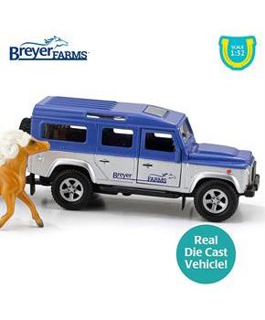 Breyer Stablemates 1:32 Scale Land Rover and Tag-A-Long Trailer