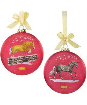 Breyer 2021 Artist Signature Holiday Ornament | Thoroughbred and Warmblood
