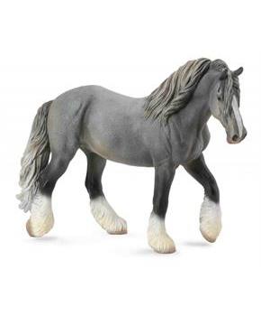 Breyer 1:18 Corral Pals Horse Collection: Grey Shire Horse Mare