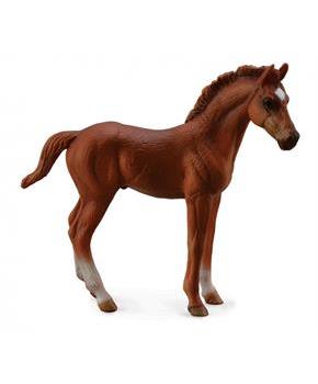 Breyer CollectA Series Chestnut Thoroughbred Standing Foal Model Horse