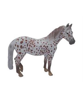 Breyer 1:18 CollectA Model Horse: Chestnut Leopard British Spotted Pony Mare