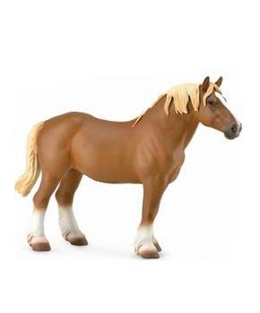 Breyer CollectA 1/18 Model Horse - Chestnut Belgian Mare