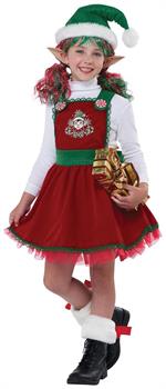 Candy Cane Elf Child Costume