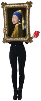 Girl With Pearl Earring Mock Painting Adult Costume | One Size Fits Most