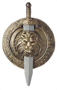 18" Gladiator Combat Shield and Sword Costume Weapon Adult