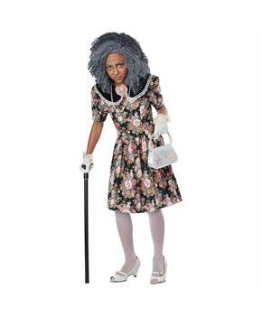 Fancy Nana Child Costume Wig & Jewelry