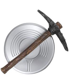 Prospector Pick Axe and Pan Costume Accessory