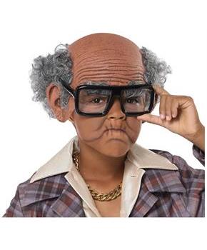 Old Cue Ball Child Costume Kit | Brown