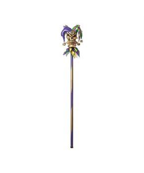 Psycho Mardi Gras Jester Cane Adult Costume Accessory