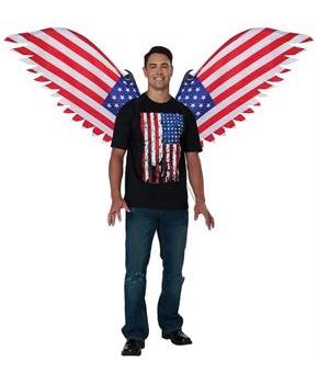 4th of July Patriot Costume Wings | One Size Fits Most