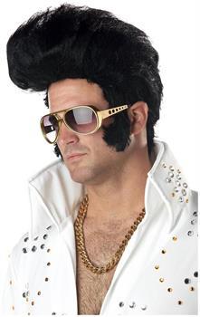 Rock N' Roll King Costume Wig Adult: Black