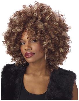 Fine Foxy Fro Costume Wig Adult
