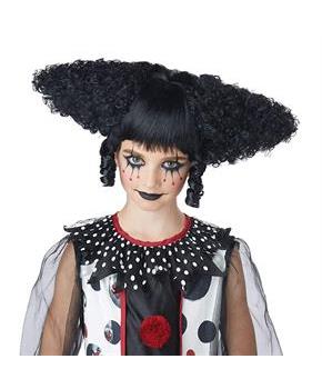 Creepy Clown Women's Costume Wig - Black